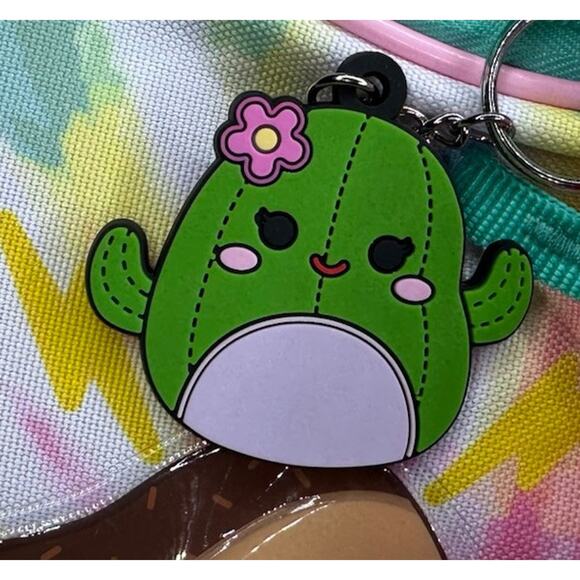 Squishmallows Bioworld Large Backpack & Lunchbox & Key Chain HEDGE-HUG! AOP RARE - Picture 5 of 8